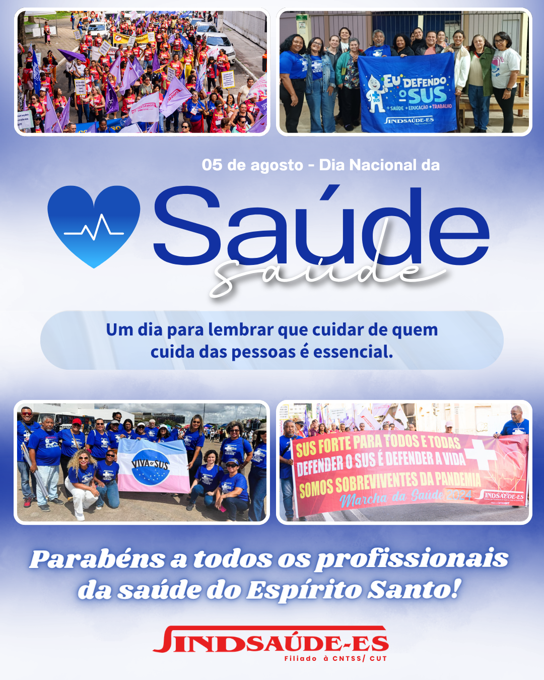 💙 05 de Agosto – Dia Nacional da Saúde! ✨
